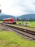 Baureihe 612 im Bahnhof Altstädten (Allgäu), 2018