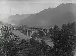 Mit einer Länge von 84 Metern war der Thurviadukt I zwischen Krummenau und Nesslau das bedeutendste Bauwerk der BT im Obertoggenburg