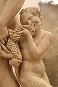 Detail: Bacchus (1496/1497). Museo Nazionale del Bargello, Florenz