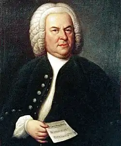 Johann Sebastian Bach im Jahre 1746, Ölgemälde von Elias Gottlob Haußmann