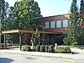 Ehemaliges BVA-Kurheim Justus, Haupteingang Verwaltungstrakt, Linzer Straße&nbsp;11[Anm. 10]