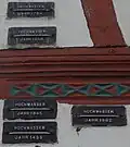 Hochwassermarken am Alten Zollhaus in Bad Breisig
