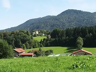 rechts im Bild das Stallauer Eck