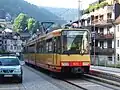 Zweisystem-Stadtbahnlinie S6 in Bad Wildbad (Gleichstrom BOStrab)