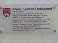 Infotafel zum Tannböckhof