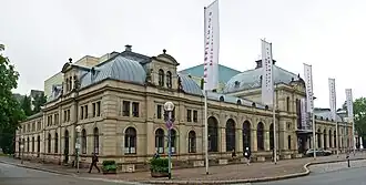 Empfangsgebäude des Bahnhofs, heute: Festspielhaus