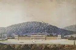 Aufriss für Schloss Weilburg in Baden