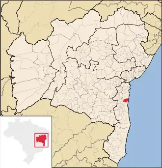 Lage von Itacaré in Bahia