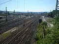Blick auf den Bahnhof vor dem Umbau