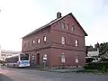 Bahnhof Eppendorf, Empfangsgebäude Straßenseite (2016)