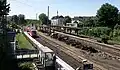 Abrissarbeiten am Bahnsteig im Sommer 2010