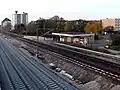 Bahnhof während des Abbruchs (2008)