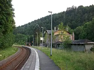 Bahnhof Wilischthal, Normalspurteil (2017)