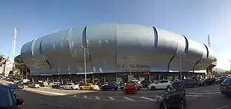 Fassade des Estadio Balaídos im Oktober 2020
