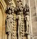 rechts: Petrus, Adam und Eva