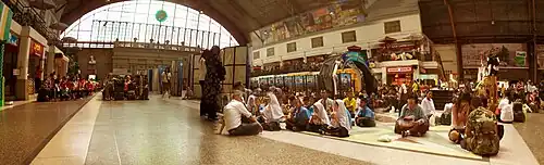 Bangkok Bahnhof Hua Lamphong – Innenansicht (März&nbsp;2008)