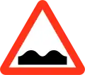 Unebene Fahrbahn