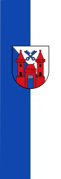 Die Flagge der Stadt Ladenburg
