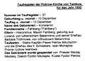 Übersetzung der Transkription