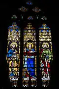 Petrus und Paulus, in der Mitte segnender Christus