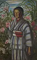 Mädchen mit Rosen