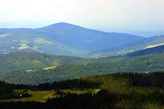 Barania Góra über dem oberen Weichseltal