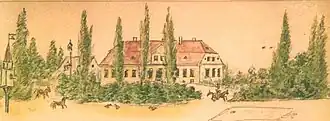 Gutshaus Baranowen im Jahr 1850