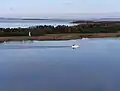 Blick über Bock und Gellen nach Hiddensee