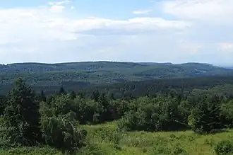 Blick vom Eggeturm nordwestwärts zum Barnacken