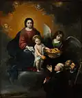 Das Christuskind verteilt Brot an die Pilger, 1678