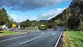 Haarnadelkurve am Ortsrand Eifa