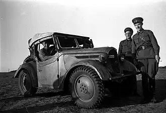 Sowjetische Soldaten mit einem erbeuteten Typ 95 im Jahr 1939