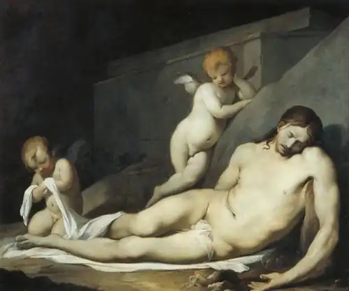Toter Christus und zwei Putti – Orléans, Musée des Beaux-Arts