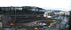 Baustelle Döppersberg im April 2012
