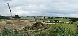 Baufortschritt im Juli 2008