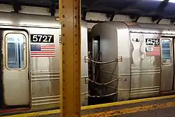 Einhängbare Stahlseile (Baureihe R43, New York)