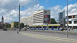 Bebauung Windmühlenstraße, rechts Uni-Zahnklinik (2020)