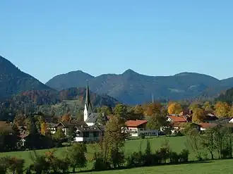 Blick auf das Ortszentrum