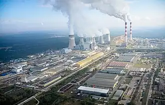 Das Kraftwerk Bełchatów in Polen ist das größte Wärmekraftwerk in der EU und weltgrößtes Braunkohle-Kohlekraftwerk