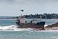 Aufnahme am Tag der Havarie der Maa, mit Überflug von IN436 der Indischen Marine