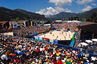 Beachvolleyballturnier in Gstaad