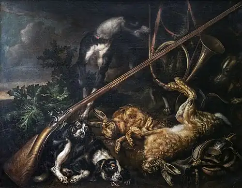 Philipp Ferdinand de Hamilton, Jagdattribute.