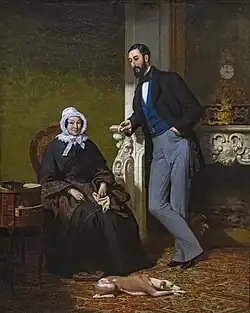 Jean Jalabert, Porträt von Madame Coste, geborene Reboulh mit ihrem Sohn Alphonse.