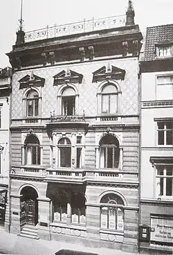 1942 zerstörtes Haus der Familie Mann