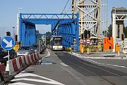 Hermelijn auf Brücke in Zeebrugge, 2011