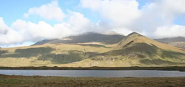 Ostansicht des Beinn Spionnaidhs from Loch Eriboll