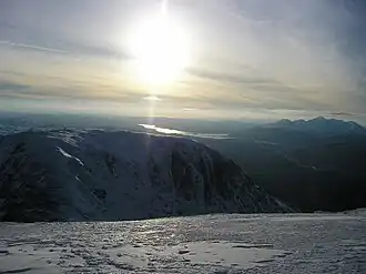Der Beinn a’ Chleibh vom Ben Lui aus gesehen