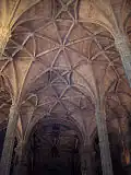 Kirche des Mosteiro dos Jerónimos, Lissabon, (16.&nbsp;Jh.; Höhe ca. 20 m)