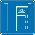 F14: Spezielle Zone für Radfahrer