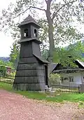 Hölzernes Glockenhäusl in Litice nad Orlicí (Litititz an der Adler)